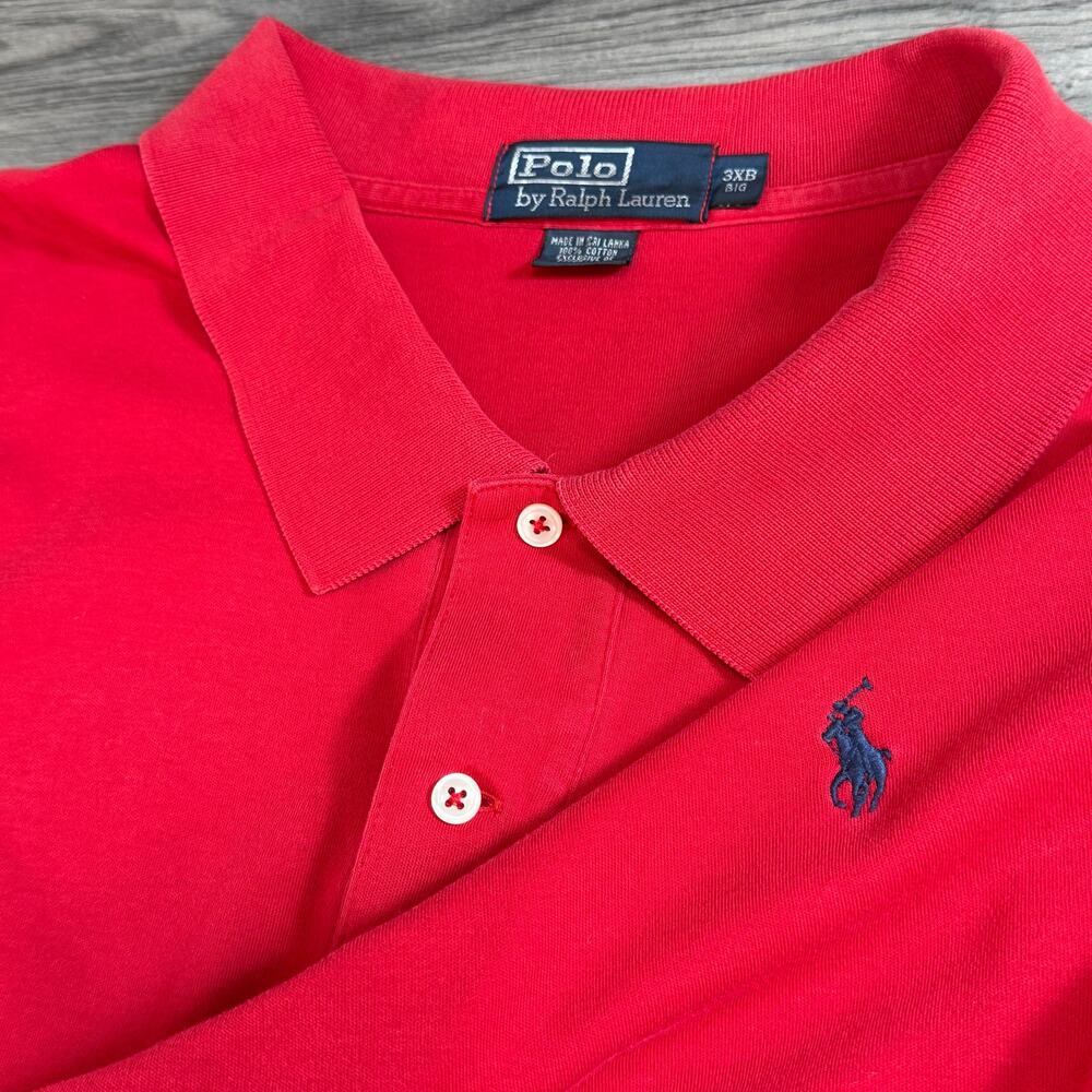 Polo By Ralph Lauren Polo Shirt Size 3XB Long Sleeve Cotton Casual Classic